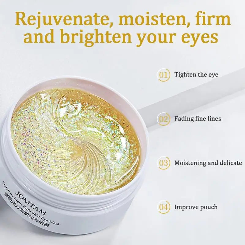 Crystal Collagen Eye Mask 60pcs - Anti Dark Circles, Hydrating Firming Gel Patches