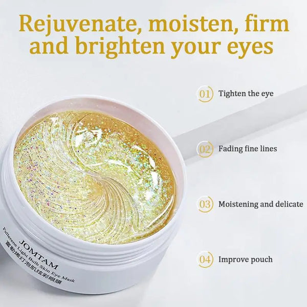 Crystal Collagen Eye Mask 60pcs - Anti Dark Circles, Hydrating Firming Gel Patches