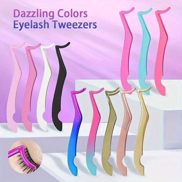 Ouriner Seahorse Design Eyelash Extension Tweezers - High Density Flower Grafting Tool