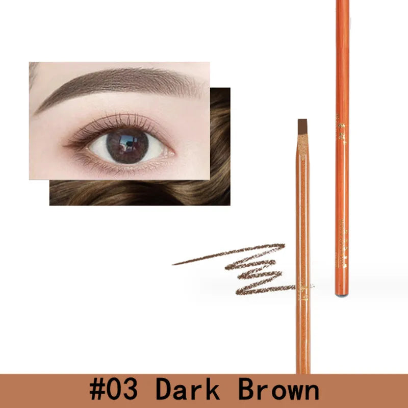 Hard Microblading Brow Definer Pencil - Waterproof Natural Wild Brow Tint