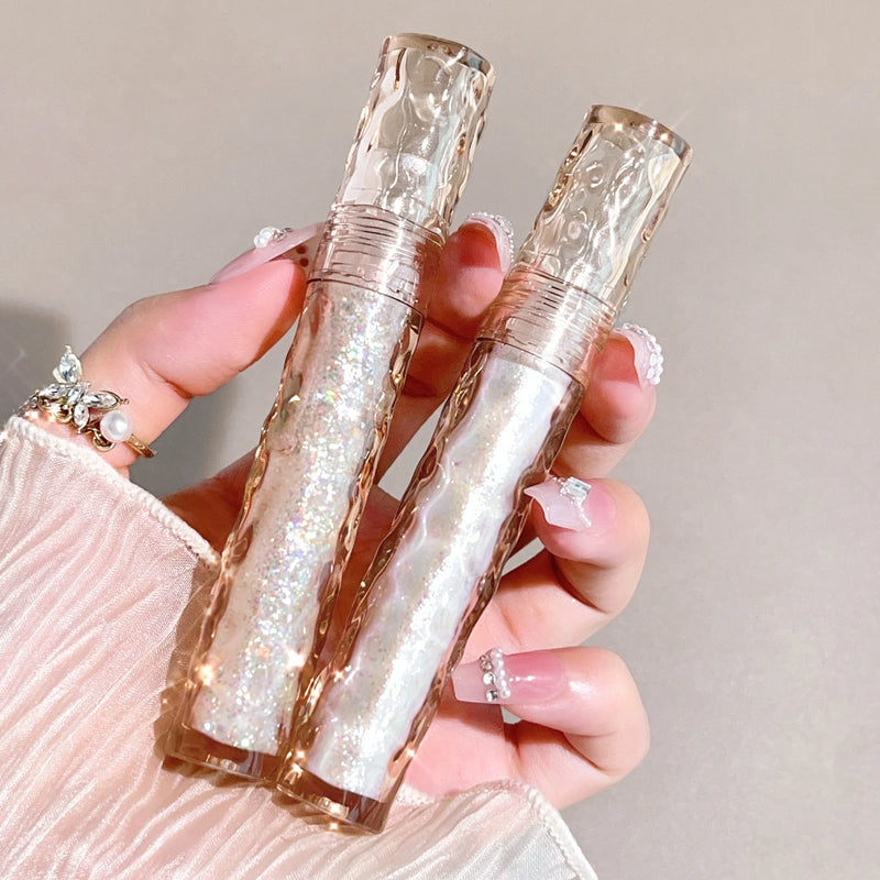 Sparkling Liquid Eye Shadow - Pearlescent Diamond Highlight & Silkworm Shimmer