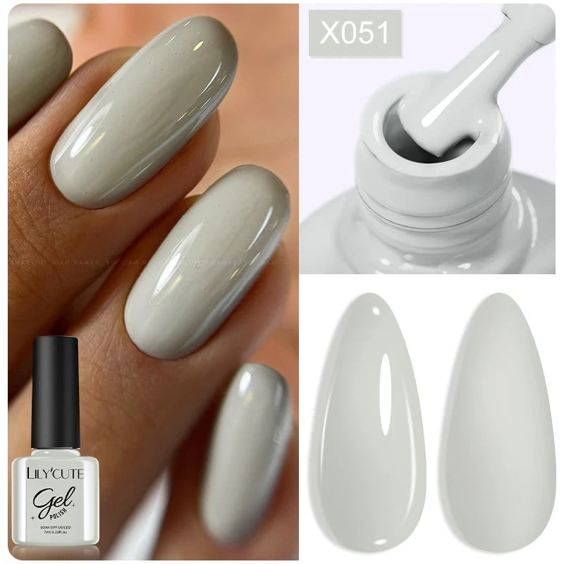 LILYCUTE 7ml Thermal Temperature-Changing Gel Nail Polish - Semi-Permanent UV Gel Art