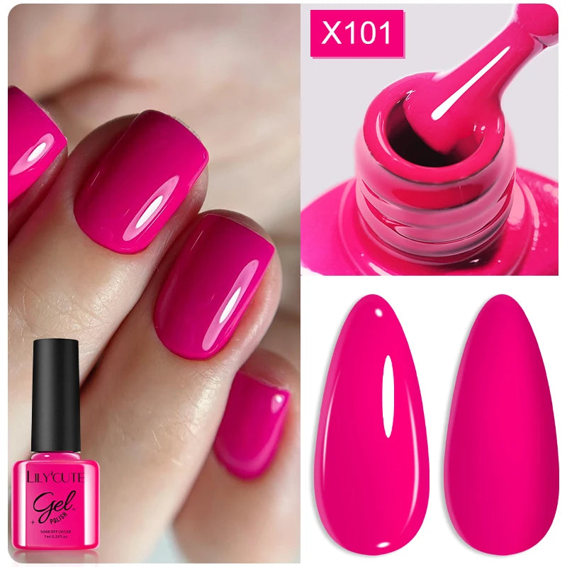 LILYCUTE 7ml Thermal Temperature-Changing Gel Nail Polish - Semi-Permanent UV Gel Art