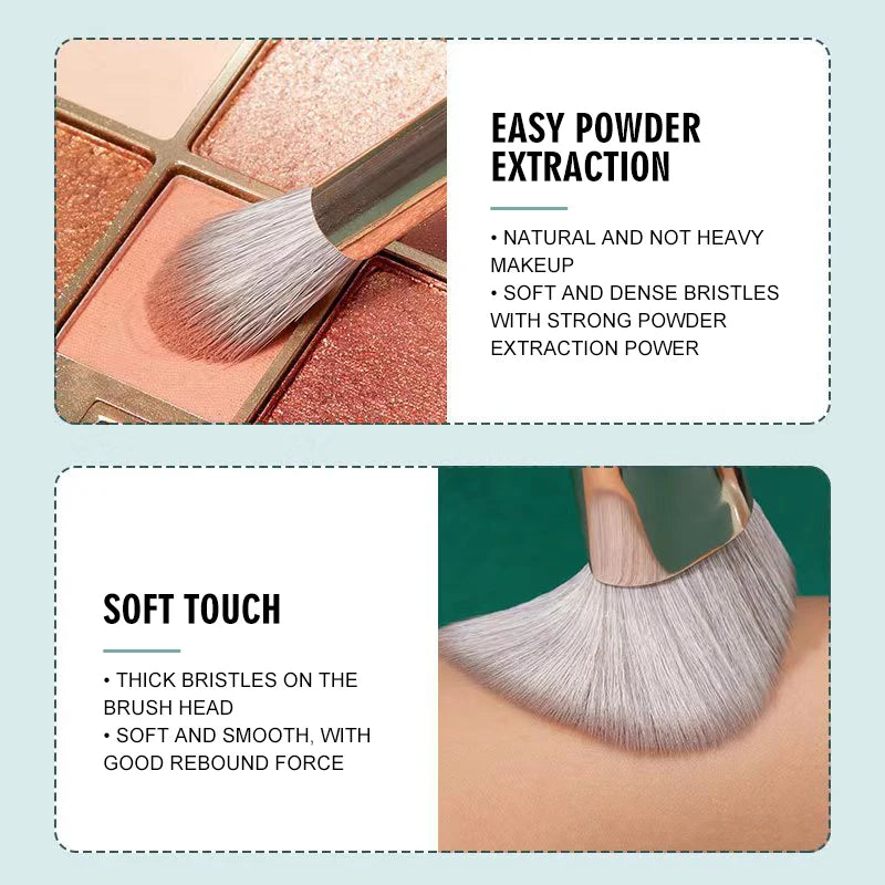 JTFIL EYELASHES Premium Soft Fluffy Makeup Brush Set - Foundation, Eyeshadow & Blending