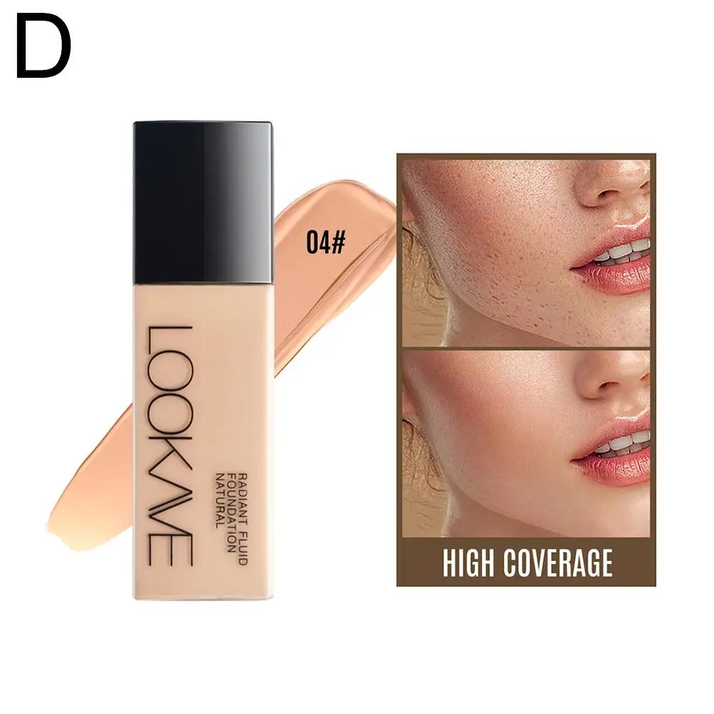 LOOKAVE Full Coverage Matte CC Cream Foundation - Long-Lasting Moisturizing Base