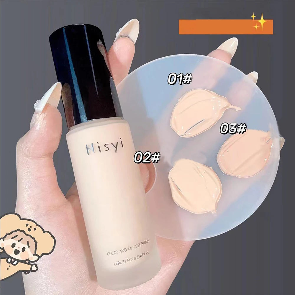 Natural Transparent Liquid Foundation - Flaw-Covering, No Powder Finish
