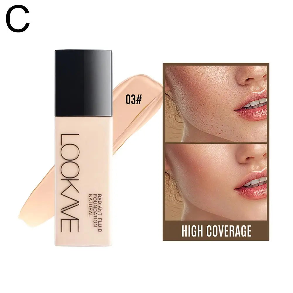 LOOKAVE Full Coverage Matte CC Cream Foundation - Long-Lasting Moisturizing Base