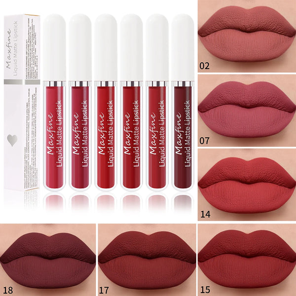 Matte Liquid Velvet Lip Glaze - Waterproof Sexy Long-Lasting Moisturizing Lipstick
