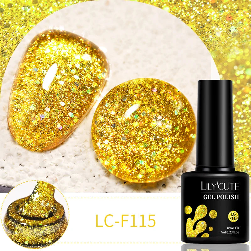 LILYCUTE 9D Cat Eye Magnetic Gel Polish 7ml - Iridescent UV/LED Soak-Off Nail Art