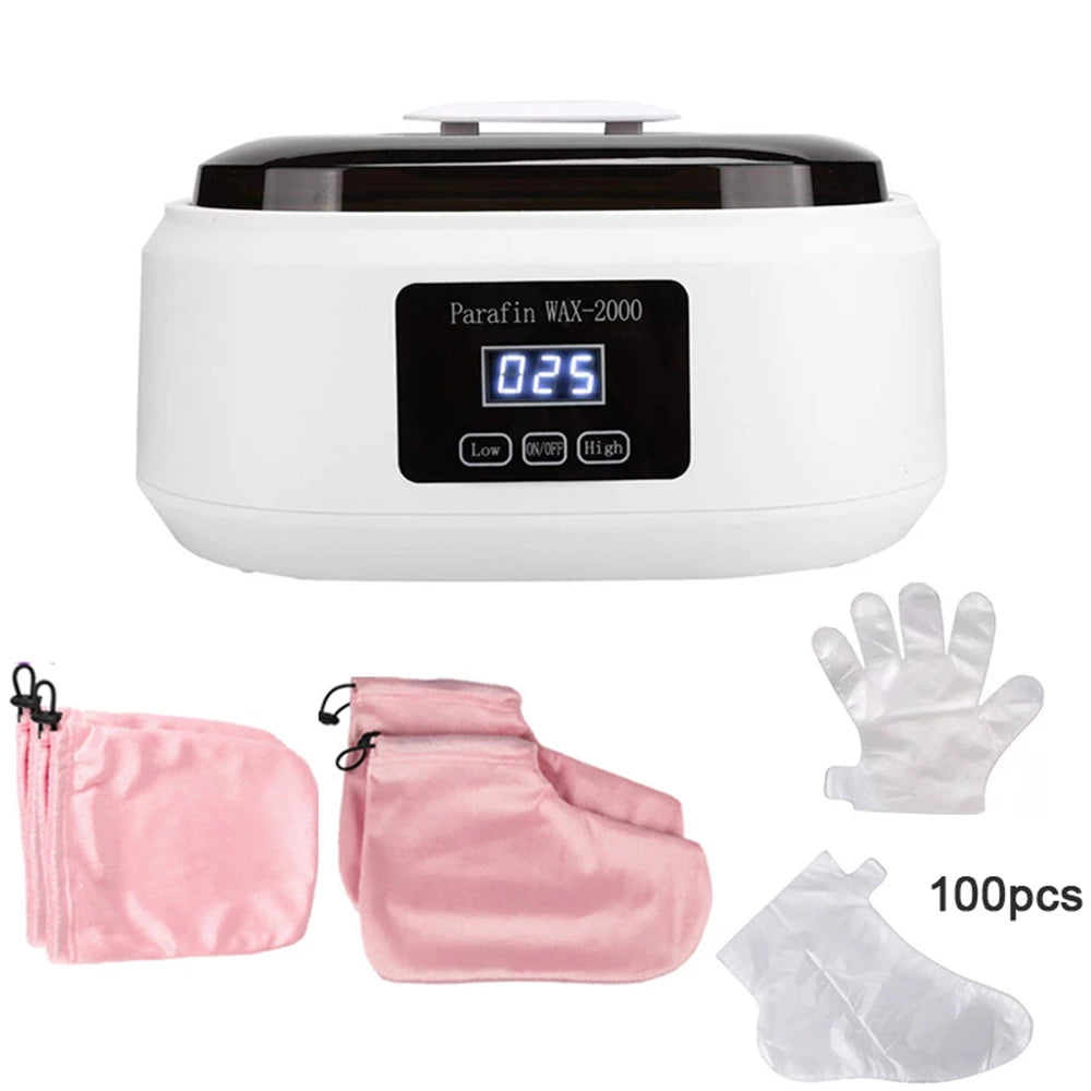 ZONGKUNG 200W Digital Wax Heater Machine - 2L Hands, Feet & Body Hair Removal Spa