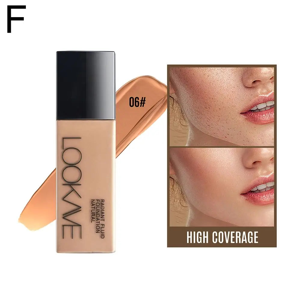 LOOKAVE Full Coverage Matte CC Cream Foundation - Long-Lasting Moisturizing Base