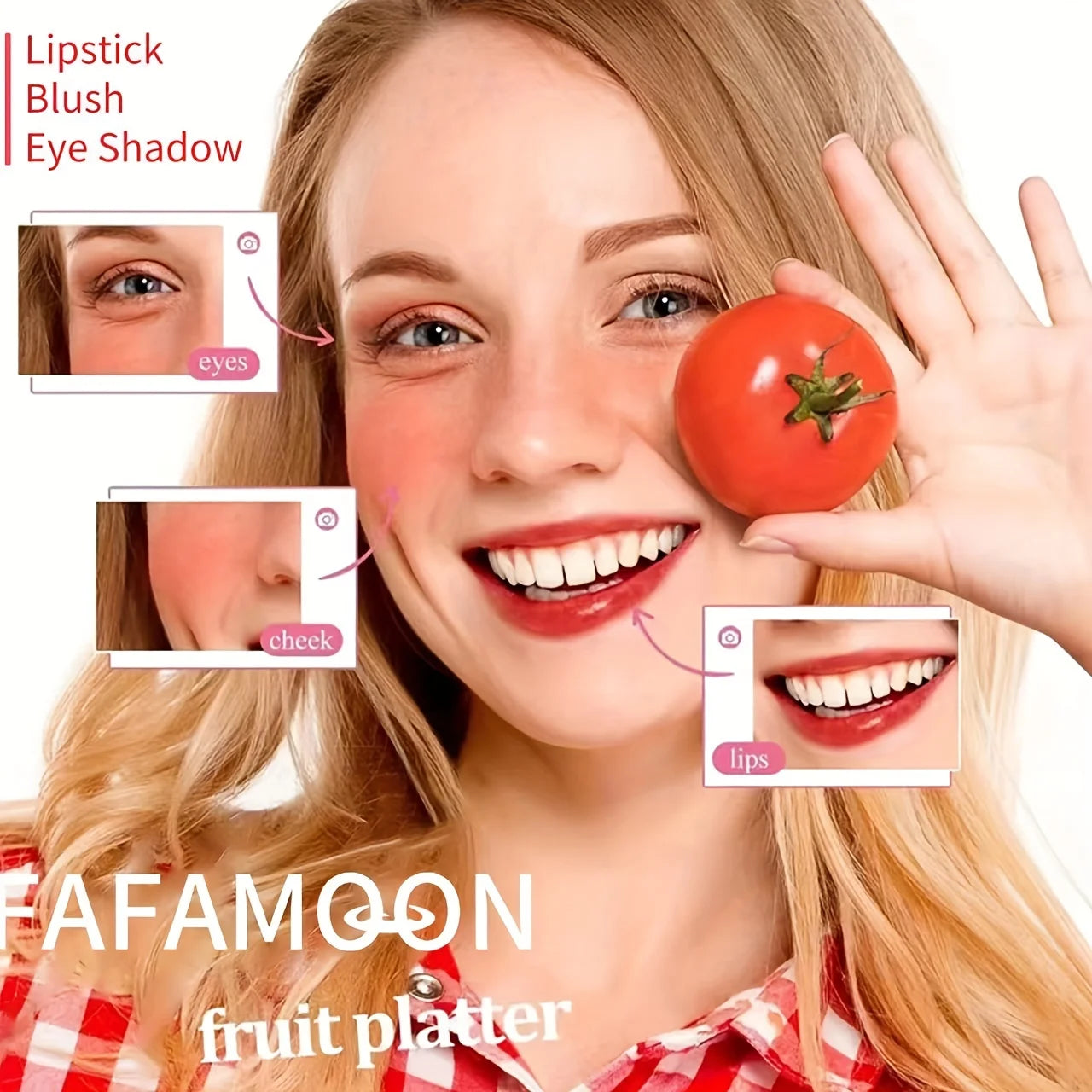 Fafamoon Fruity Lip Tint Water Gloss - Moisturizing Waterproof High-Pigment Vibrant