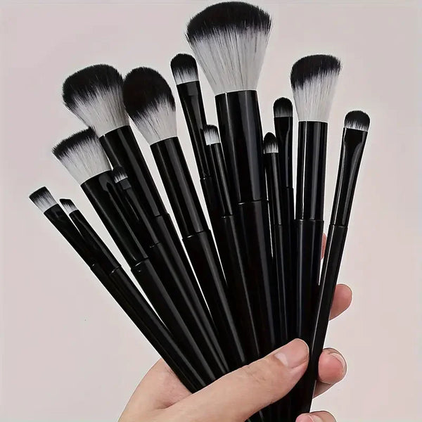 ZSRUNHUI 13-Piece Makeup Brush Set - Soft Fluffy Face & Eye Brushes for Foundation, Blush & Highlight