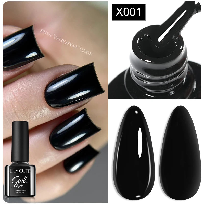 LILYCUTE 7ml Thermal Temperature-Changing Gel Nail Polish - Semi-Permanent UV Gel Art