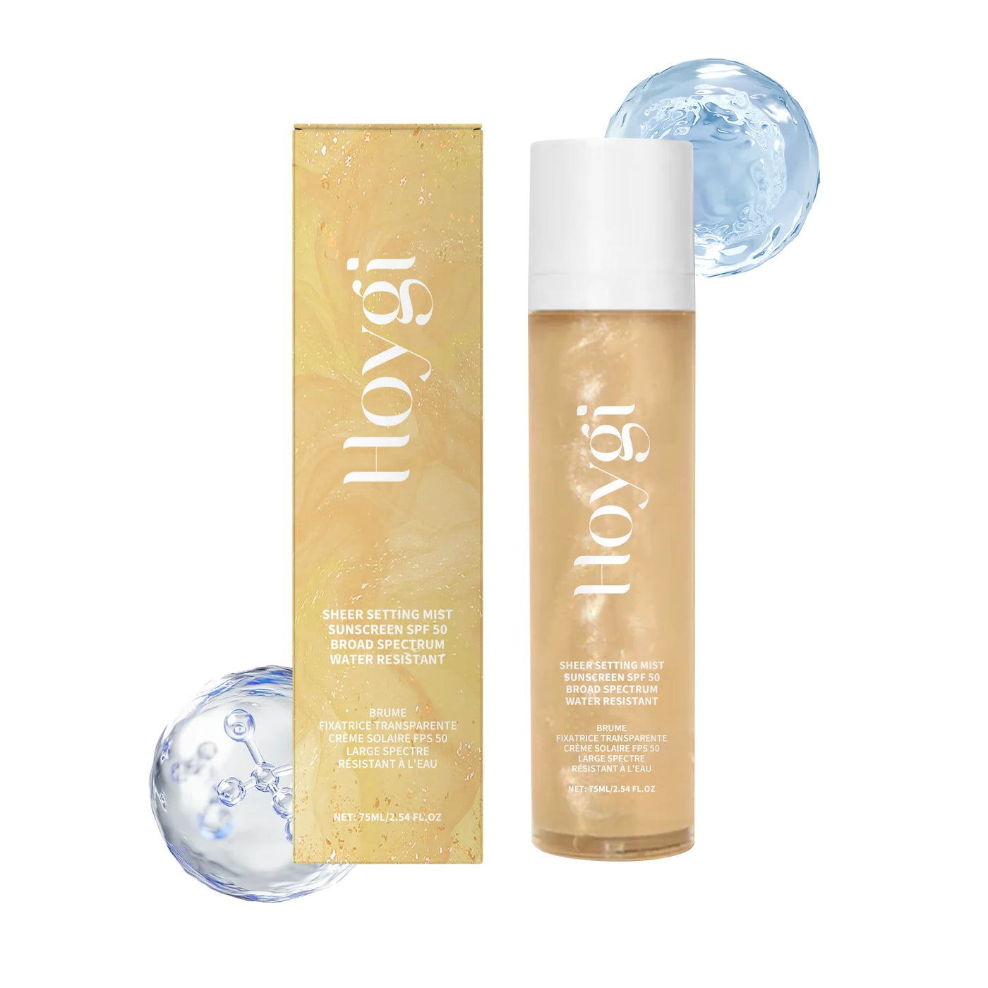 SPF 50+ Makeup Setting Spray - Oil Control, Waterproof & Sun Protection Face Mist