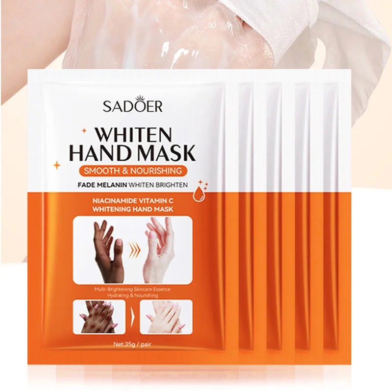 SADOER Niacinamide Hand Mask Gloves - Brightening, Moisturizing & Peeling Repair