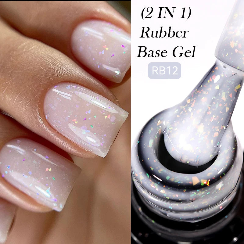 LILYCUTE 7ml No-Wipe Top Coat & UV Base Gel - Semi-Permanent Soak-Off Nail Manicure
