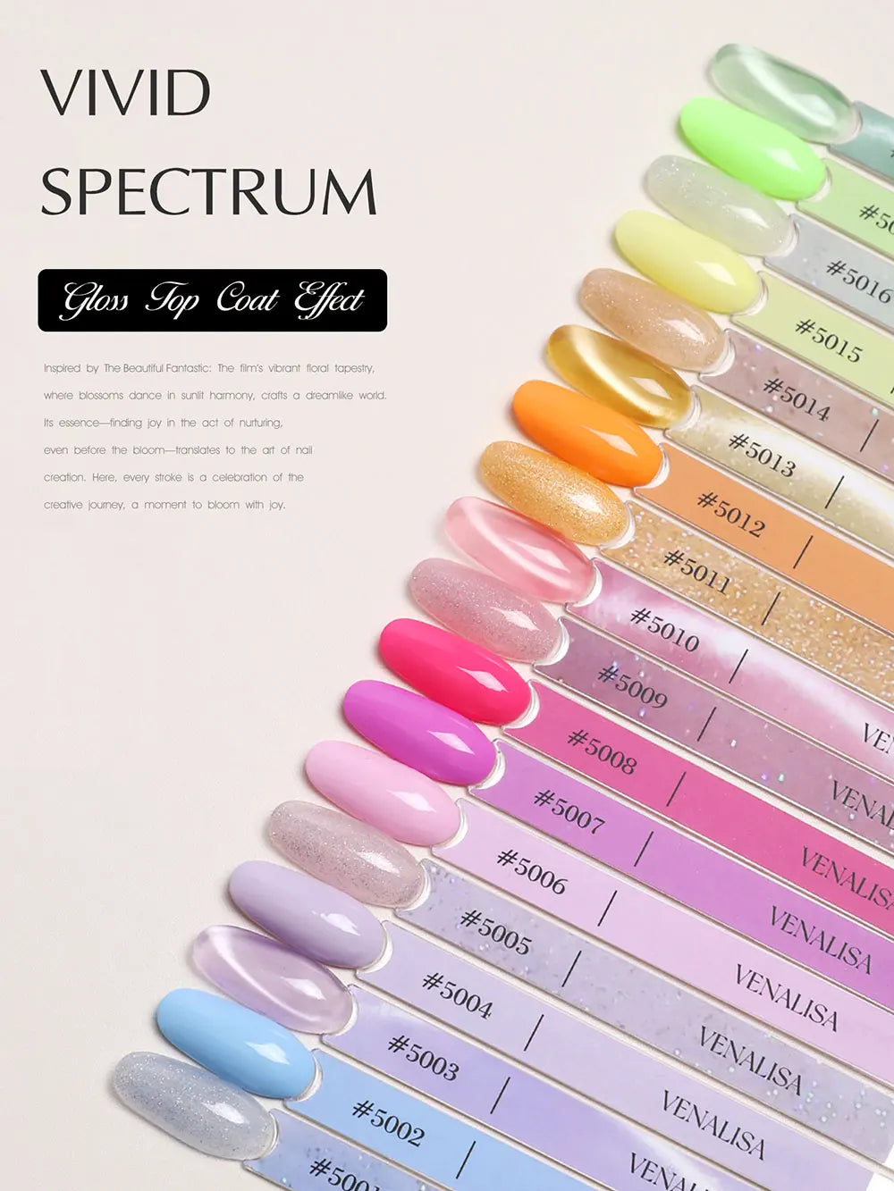 Venalisa V6 Cat Eye Gel Nail Polish 10ml - HEMA Free, UV/LED Soak Off, Semi-Permanent