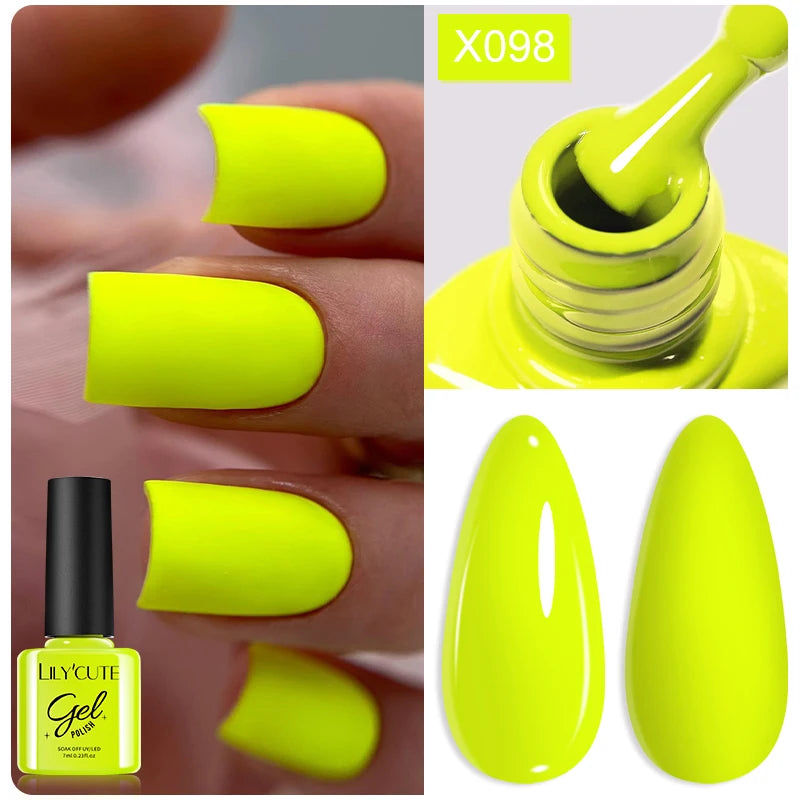 LILYCUTE 7ml Thermal Temperature-Changing Gel Nail Polish - Semi-Permanent UV Gel Art