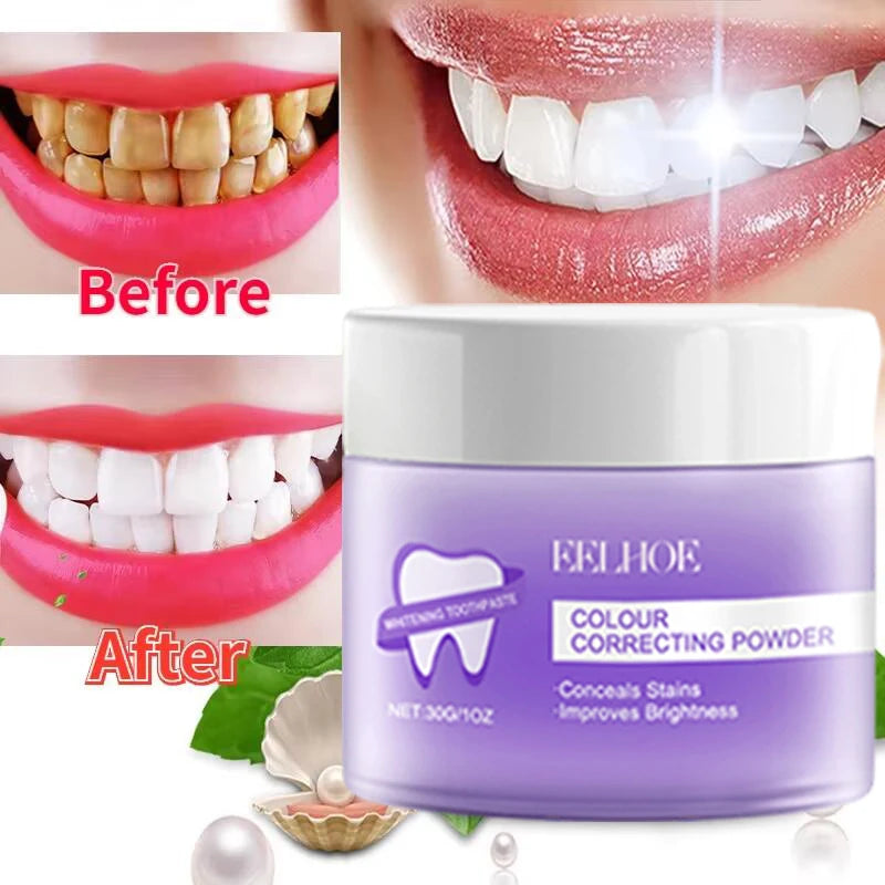 5-Day Teeth Whitening Powder - Removes Plaque, Stains & Calculus for Fresh Breath