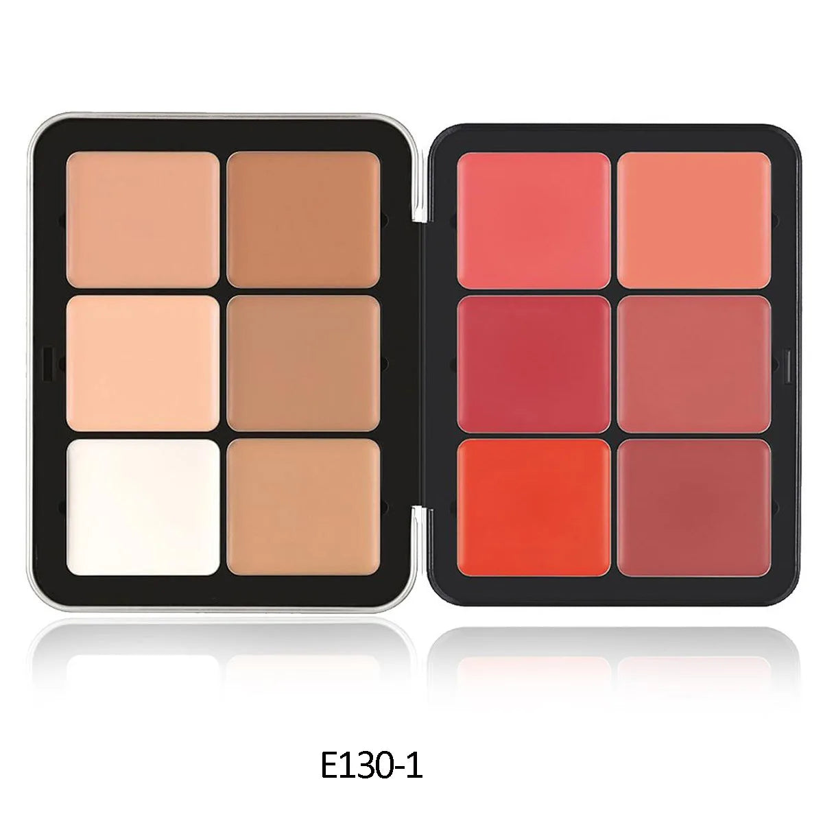 12-Color Blush & Contour Cream Palette - Concealer, Highlighter & Blemish Cover