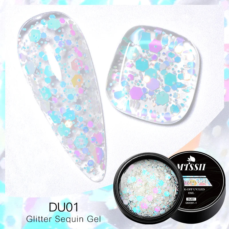 Mtssii Dried Flower Fairy Gel Nail Polish - Natural Botanical Semi-Permanent UV Art