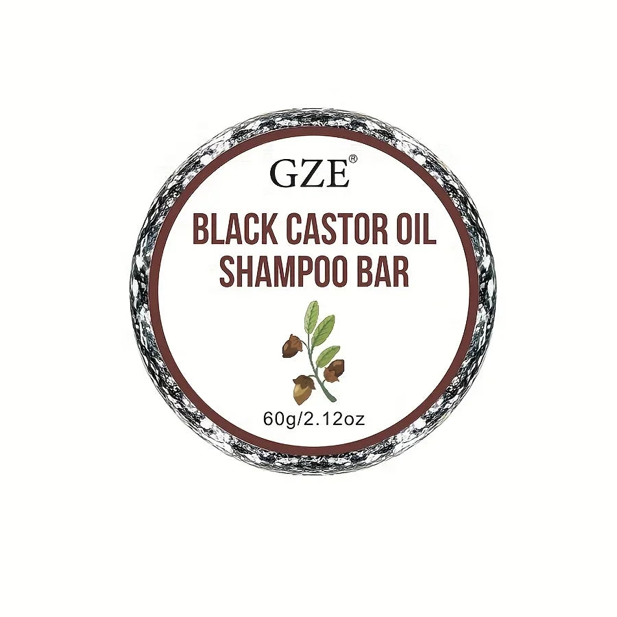 GZE Jamaica Black Castor Oil Shampoo Bar - Thickening & Moisturizing for Dry Curly & 4C Hair