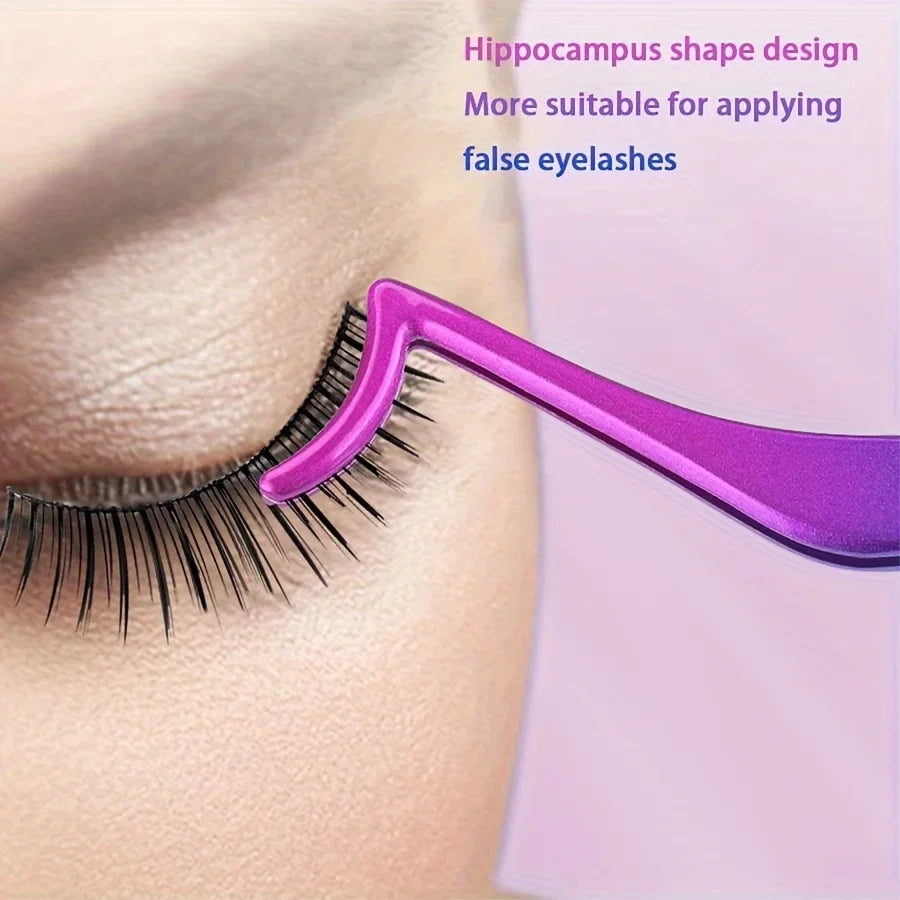 Ouriner Seahorse Design Eyelash Extension Tweezers - High Density Flower Grafting Tool