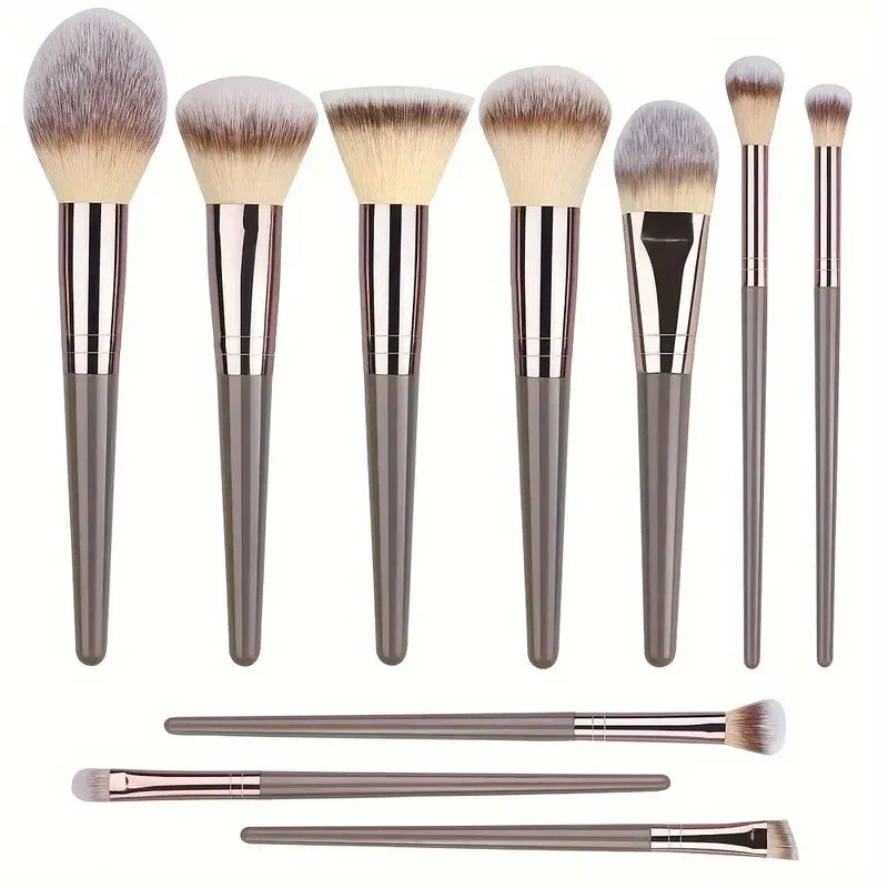 Professional 3-20 Piece Makeup Brush Set - Fluffy Foundation, Eyeshadow & Kabuki