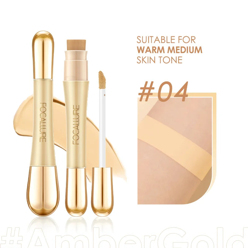 FOCALLURE 7-Color Matte Concealer Foundation - Flawless Liquid Contour Coverage