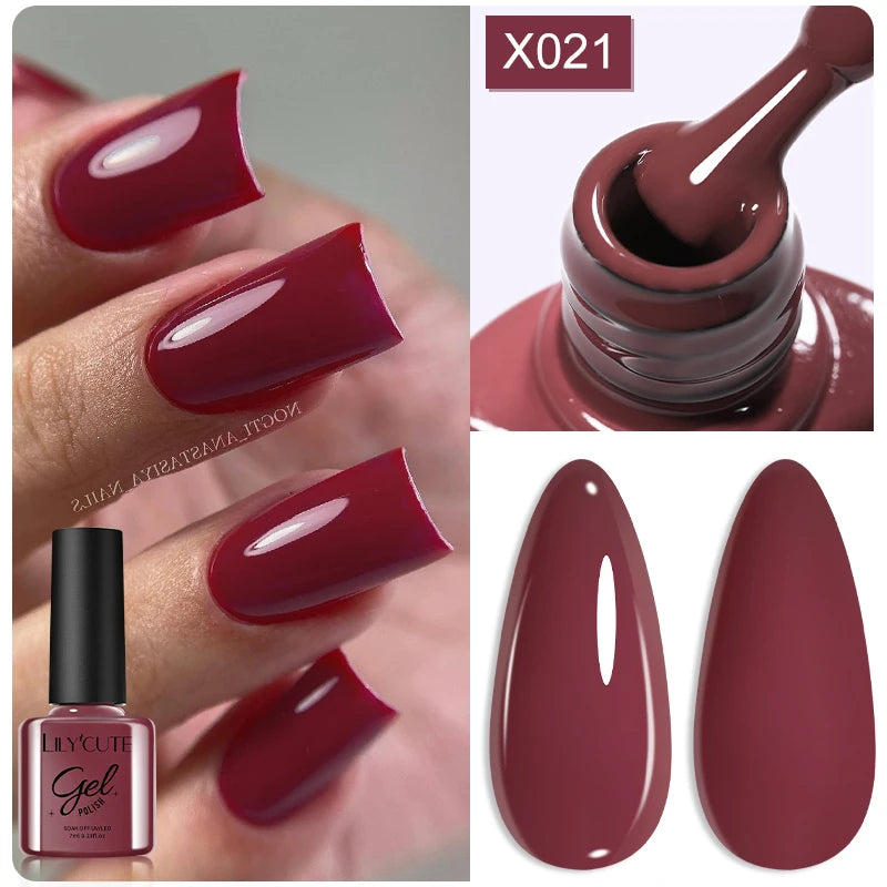 LILYCUTE 7ml Thermal Temperature-Changing Gel Nail Polish - Semi-Permanent UV Gel Art