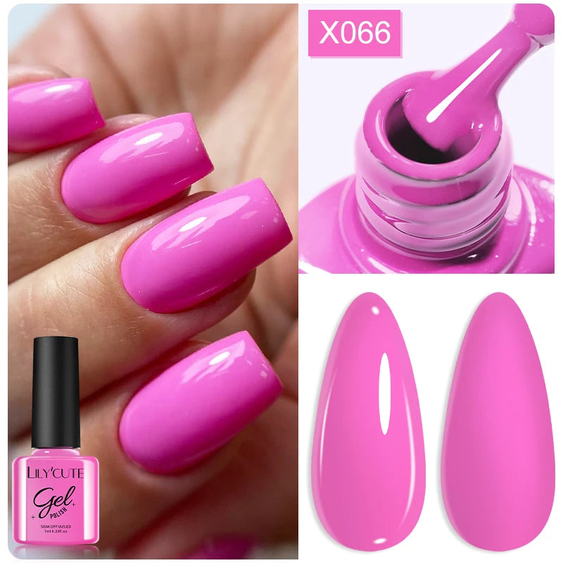 LILYCUTE 7ml Thermal Temperature-Changing Gel Nail Polish - Semi-Permanent UV Gel Art