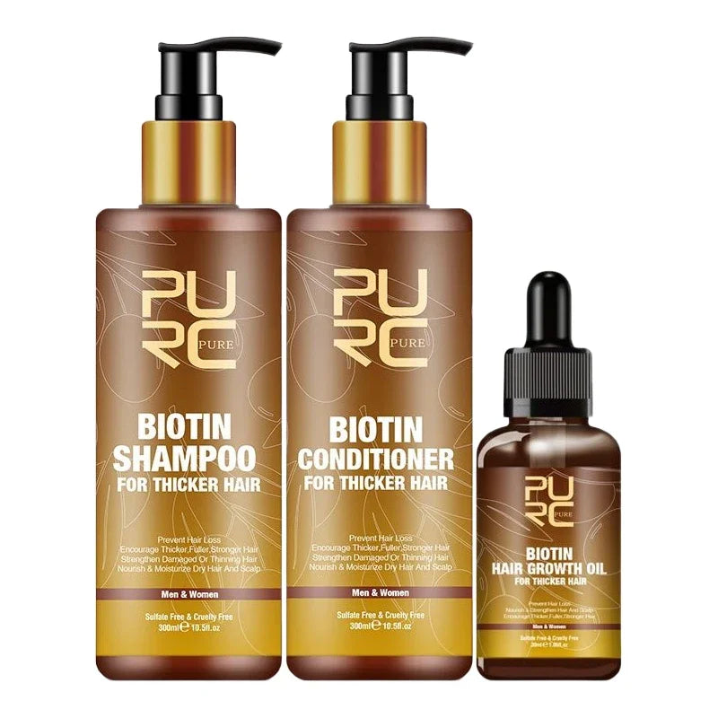 PURC Biotin & Argan Oil Hair Growth Shampoo - Anti Hair Loss Scalp Treatment