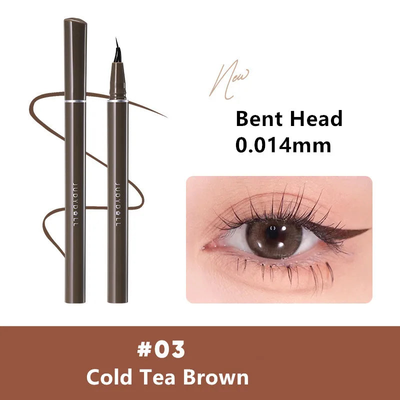 Judydoll Ultra-Fine Matte Liquid Eyeliner & Lying Silkworm Pen - Fast Dry Smooth Lasting