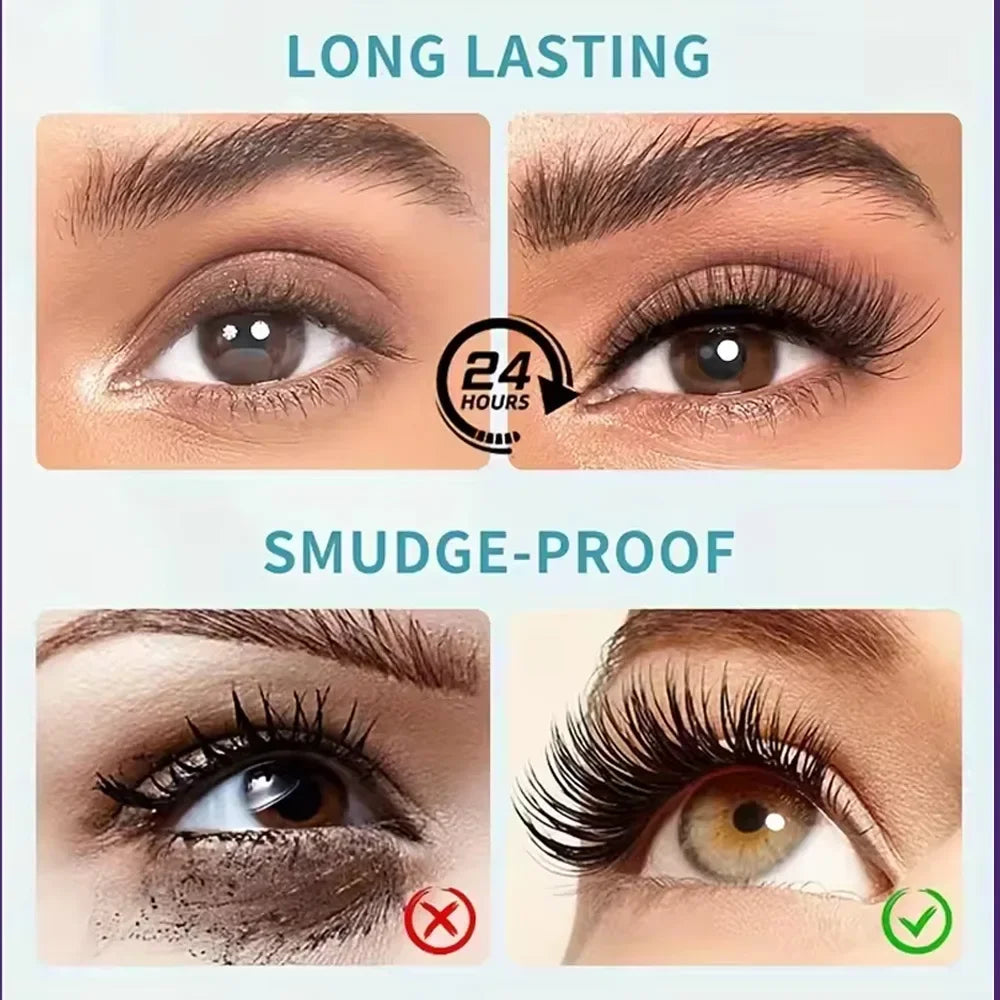 4D Curling & Lengthening Mascara - Waterproof, Sweat-Proof, Certified Gentle Formula