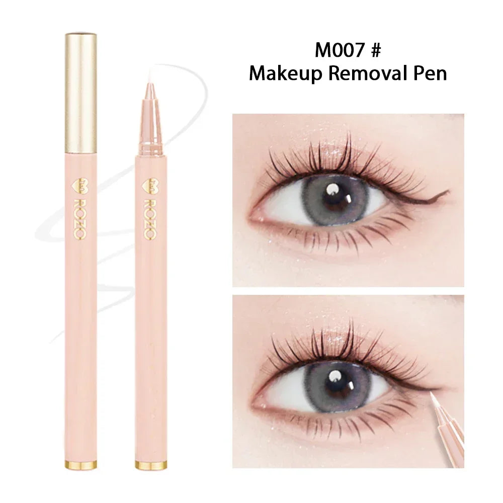 7-Color Glitter & Matte Eyeliner Pencil Set - Diamond, Champagne Gold & Lying Silkworm