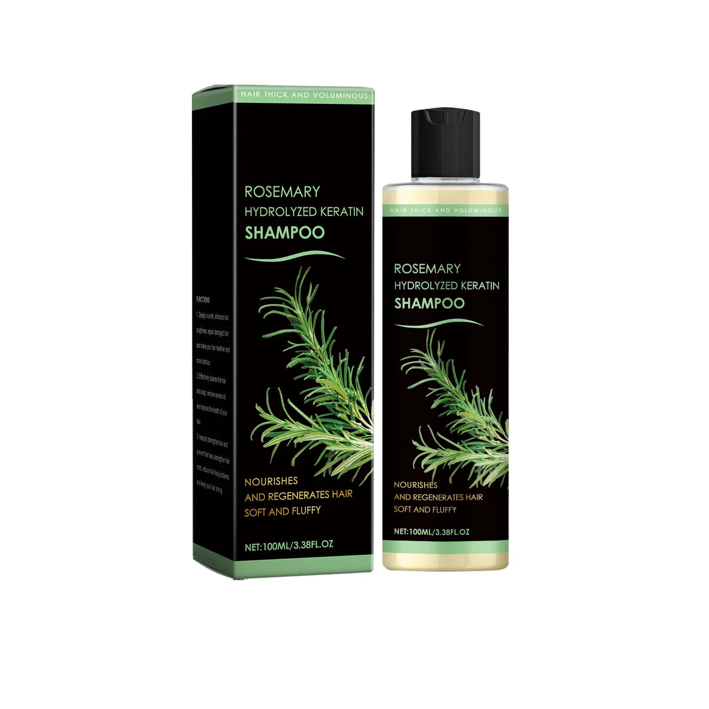 HOEGOA Rosemary Natural Shampoo - Hair Thickening, Anti-Loss & Deep Scalp Nourishment