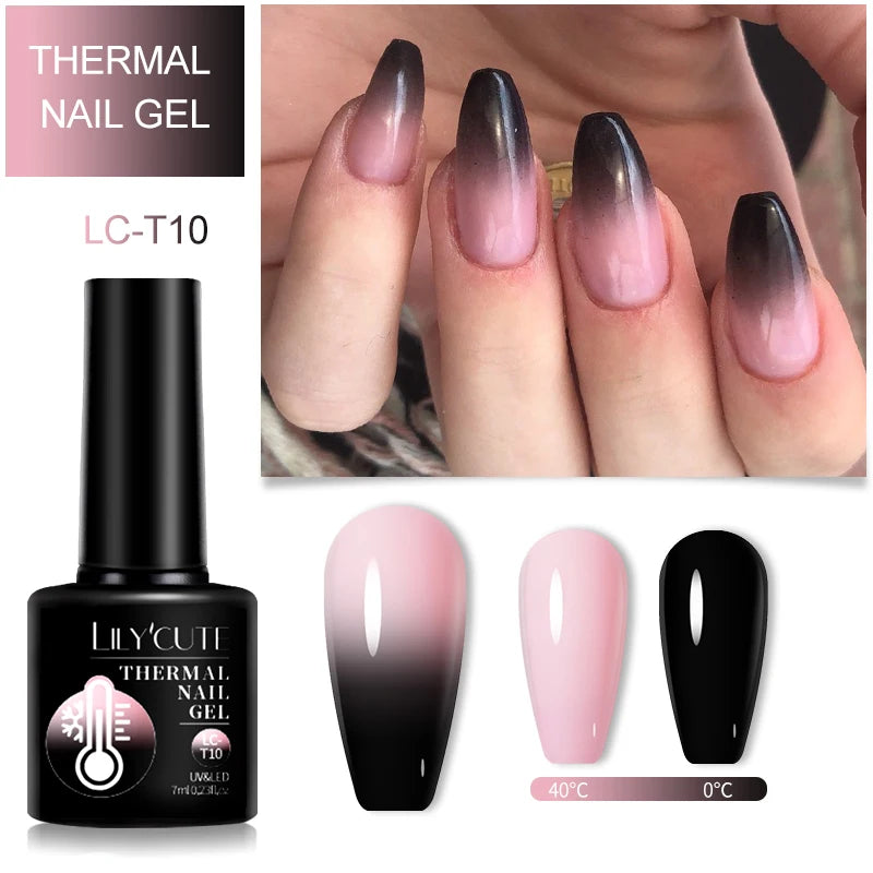 LILYCUTE 5ml Metallic Gold & Silver Mirror Liner Gel - Super Bright French Nail Art