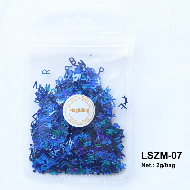 2g Holographic Nail Art Glitter Sequins - Laser Star Butterfly AB Paillette DIY Decorations
