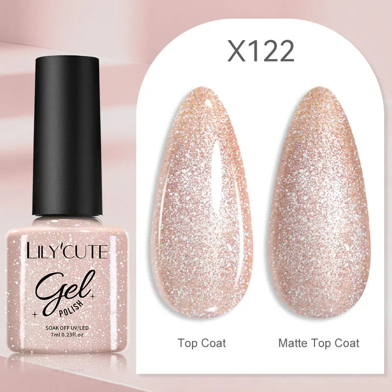LILYCUTE 7ml Thermal Temperature-Changing Gel Nail Polish - Semi-Permanent UV Gel Art