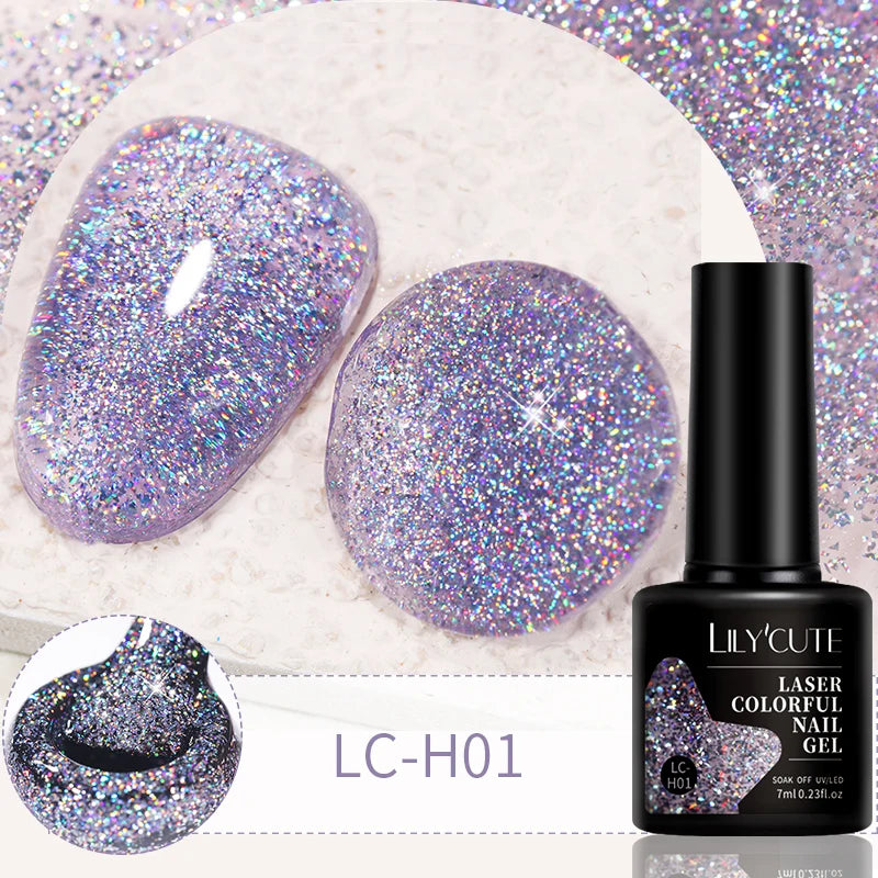 LILYCUTE 9D Cat Eye Magnetic Gel Polish 7ml - Iridescent UV/LED Soak-Off Nail Art