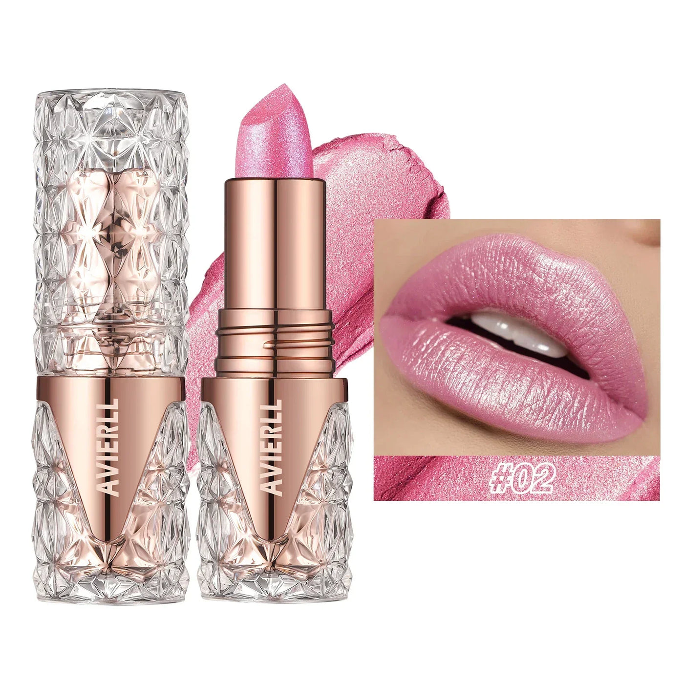 XMSJ Quicksand Gold Fine Glitter Lipstick - Moisturizing Silky Mermaid Shades