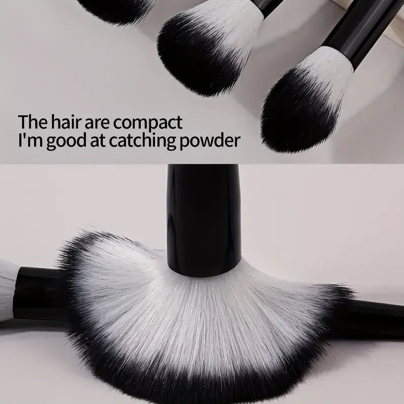 ZSRUNHUI 13-Piece Makeup Brush Set - Soft Fluffy Face & Eye Brushes for Foundation, Blush & Highlight