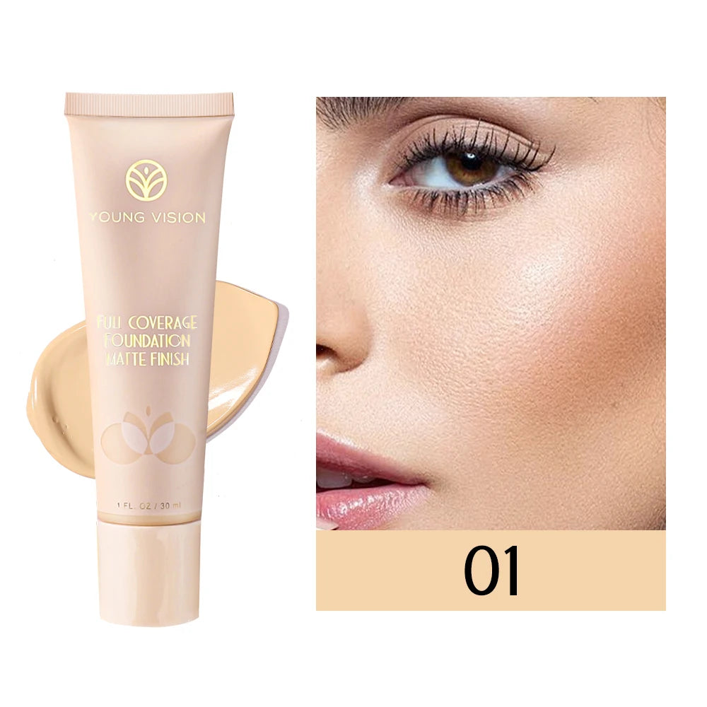 6-Shade BB Cream Concealer Primer - 30ml Natural Facial Liquid Foundation