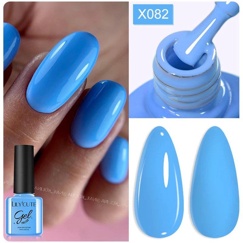 LILYCUTE 7ml Thermal Temperature-Changing Gel Nail Polish - Semi-Permanent UV Gel Art
