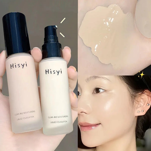 Natural Transparent Liquid Foundation - Flaw-Covering, No Powder Finish