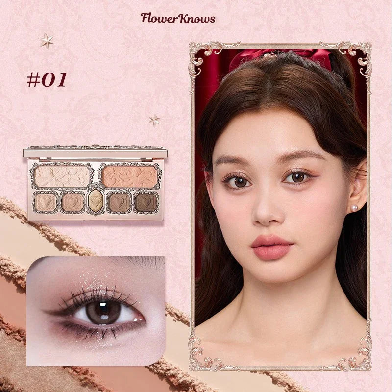 Flower Knows Strawberry Cupid All-in-One Face Palette - Blush, Eyeshadow, Highlight & Bronzer