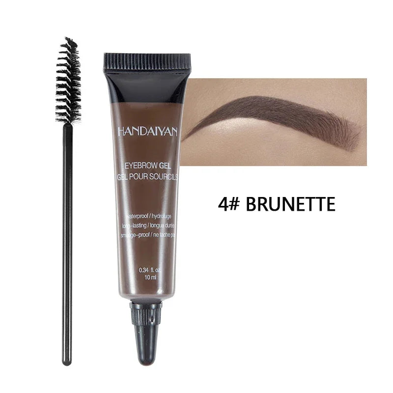 Handaiyan 10ml Tinted Eyebrow Cream Gel - Waterproof Natural, 6 Colors