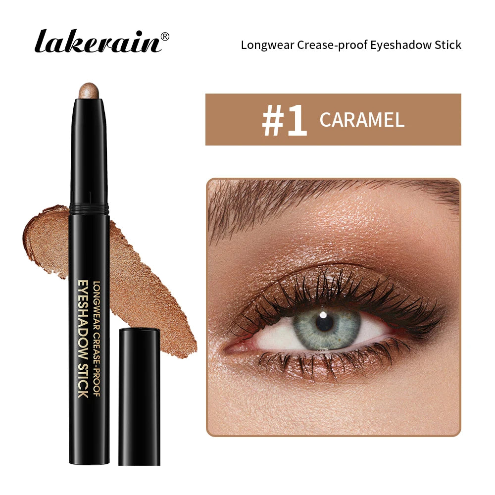 Lakerain 10-Color Matte Gradient Cream Eyeshadow Stick Set - Waterproof
