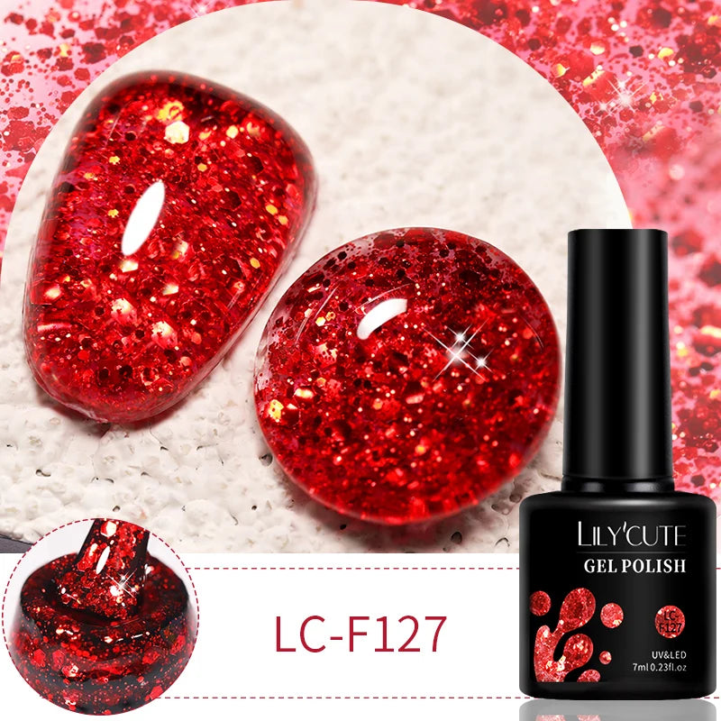 LILYCUTE 9D Cat Eye Magnetic Gel Polish 7ml - Iridescent UV/LED Soak-Off Nail Art